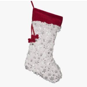 NWT HuggleHounds Sparkle 'n Shine Christmas Stocking DOG